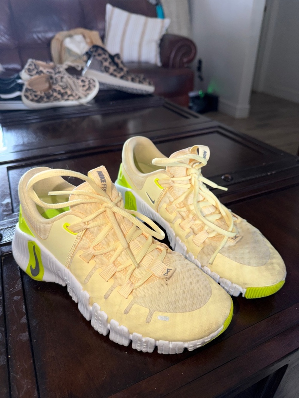 Nike Pale Yellow & Volt Training Sneakers